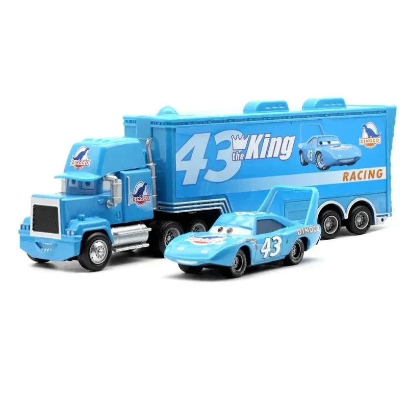 2025 New Disney Pixar Cars And Truck Set Lightning Mcqueen Uncle Mike Model Trucks Racing Car New Year Christmas Gift for Boys