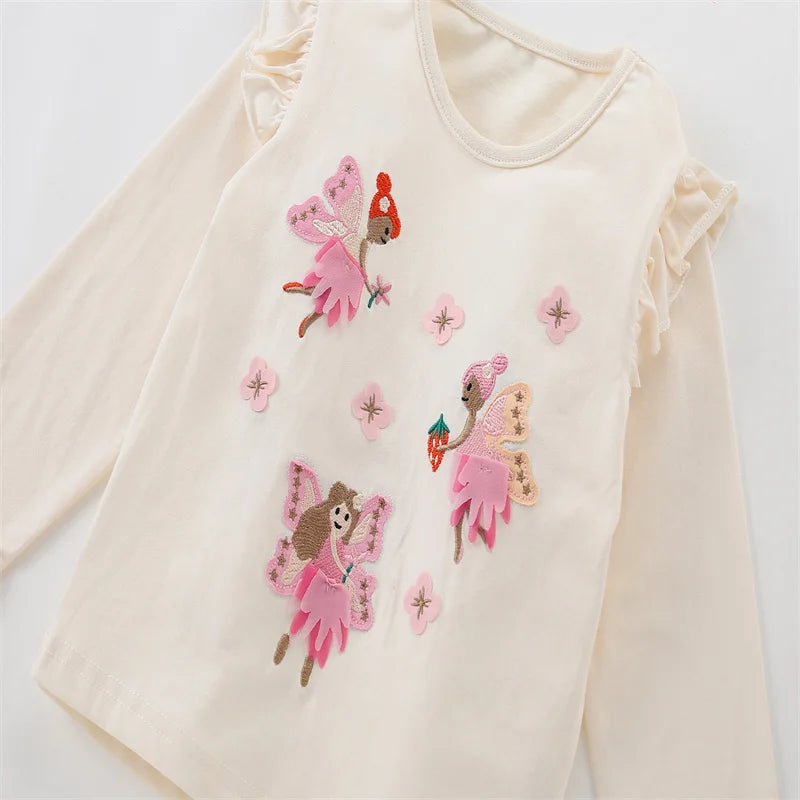Paulina Long Sleeve Tale Embroidery Tops
