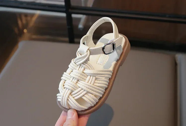 New Sandals Summer Children's Woven Casual Baby Shoes Girls