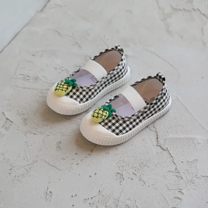 Girl Shoe Kid Casual Shoe Cartoon Girl Sport Canvas Shoes