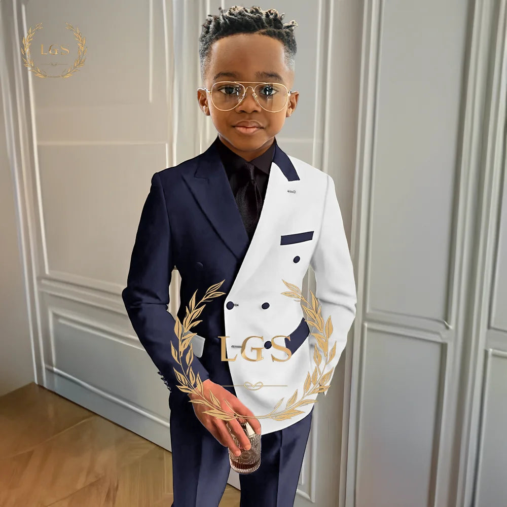 Hugo Boys Formal Elegant Suit 2 Piece Set (Jacket and Pants) Kids Wedding - GuGuTon baby store - Baby Fashion - Toddlers Outfits - Babies Outfits - Toddler Clothes - Kids Clothing - Newborn Clothes - Newborn Wear - Kids Wear - Trending Clothes - Trending Outfits - Fall Fashion - Winter Fashion - Girls Clothes - Boys Clothes - Babies Wear - Kids Accessories - KidsWear - Summer Clothes - Summer Fashion - Summer Trend - Falls Sweaters - Tops - Bottom - Jeans - Blouse - Dresses - Newborn Dresses - Toys