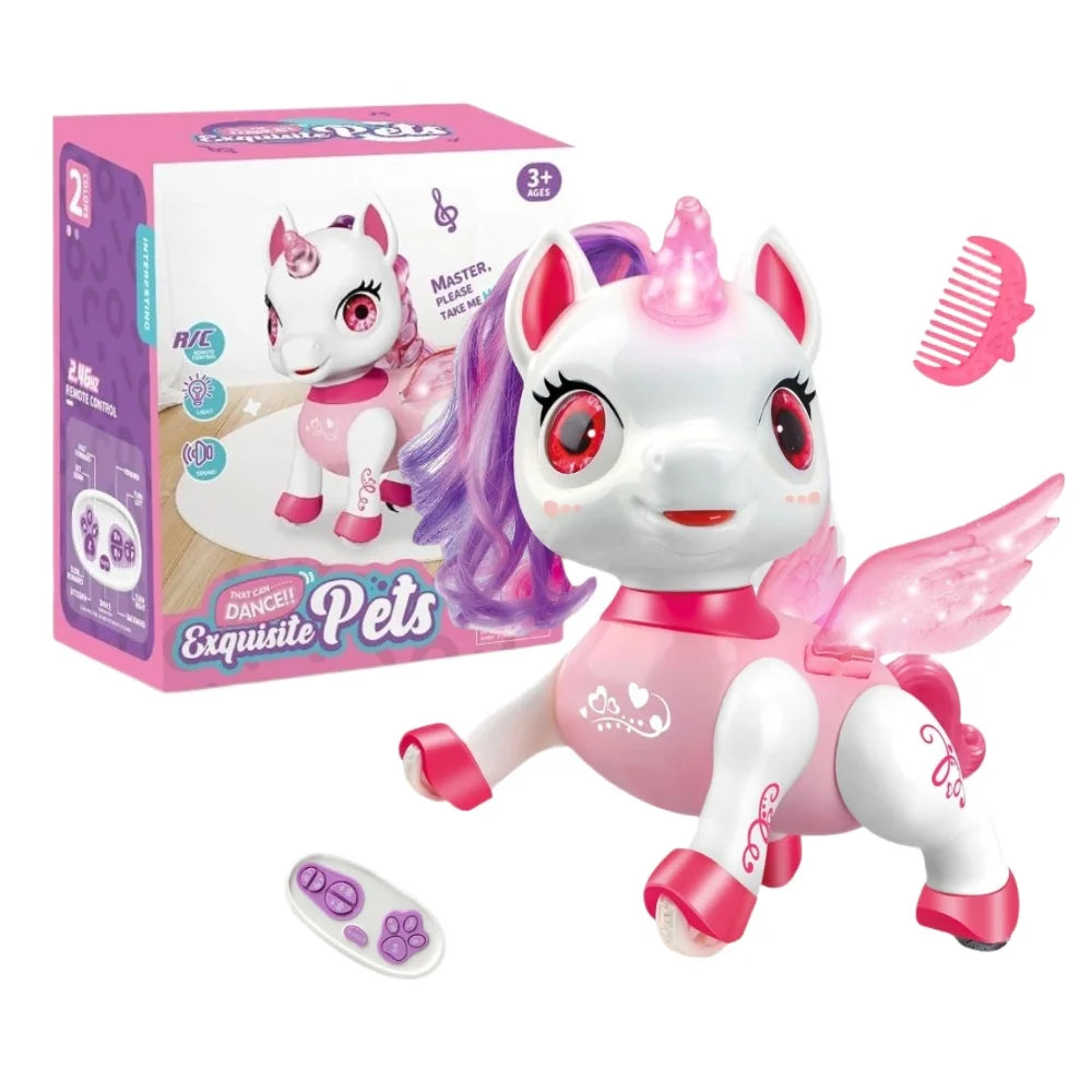 Unicorn Toys for Girls, Remote Control Robot Toys, Dancing Pets, Robot Toys for Kids