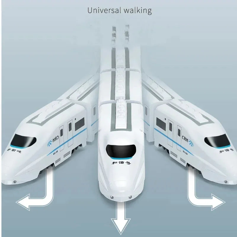 Kids DIY High-Speed Railway Train Toy with Electric Sound and Light