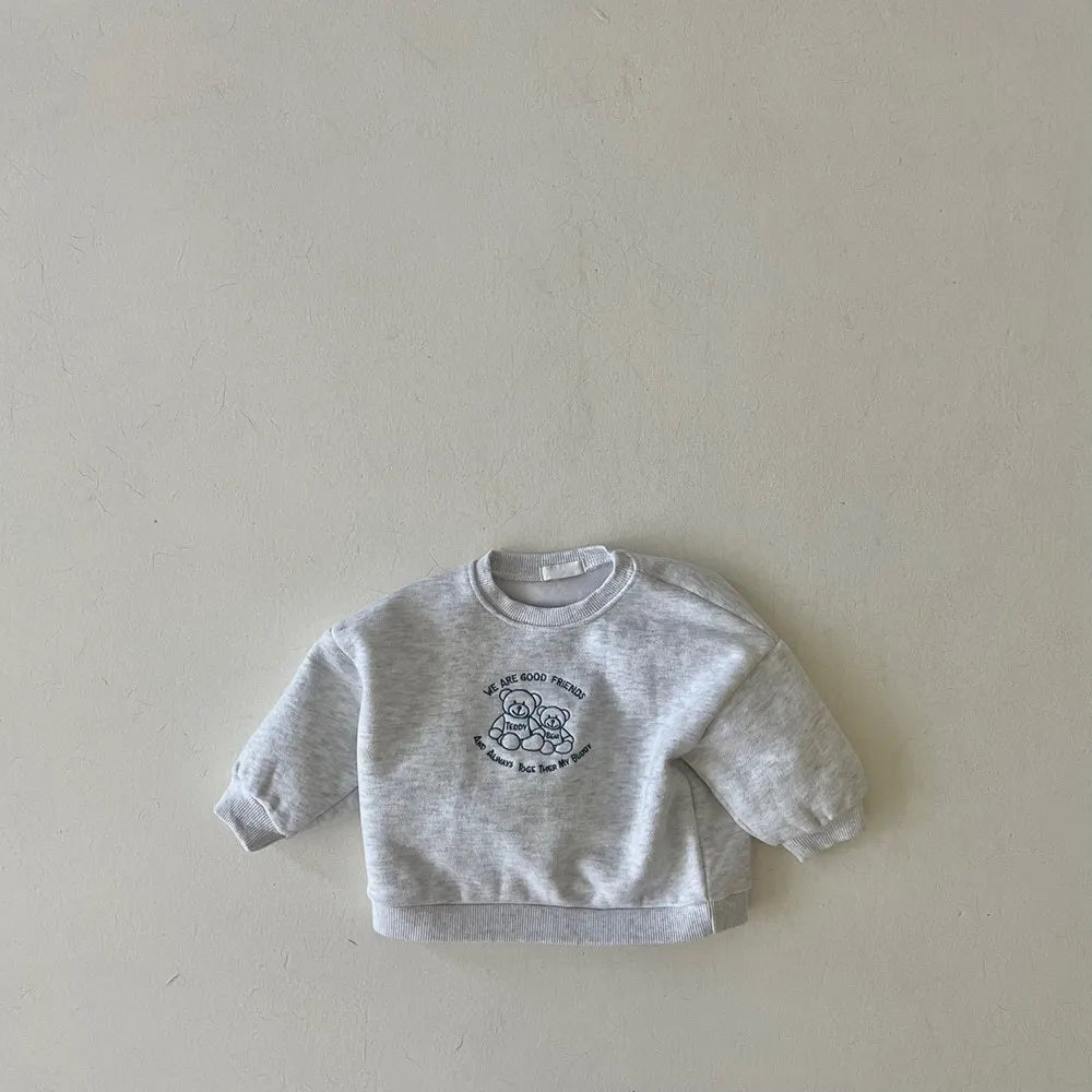 Hilario Long Sleeve Plus Velvet Cartoon Pullover Sweater - GuGuTon baby store - Baby Fashion - Toddlers Outfits - Babies Outfits - Toddler Clothes - Kids Clothing - Newborn Clothes - Newborn Wear - Kids Wear - Trending Clothes - Trending Outfits - Fall Fashion - Winter Fashion - Girls Clothes - Boys Clothes - Babies Wear - Kids Accessories - KidsWear - Summer Clothes - Summer Fashion - Summer Trend - Falls Sweaters - Tops - Bottom - Jeans - Blouse - Dresses - Newborn Dresses - Toys