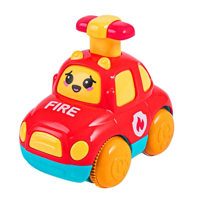 Baby Car Toys for 6 12 Months Friction Car Infant Soft Rubber Inertial Push and Go