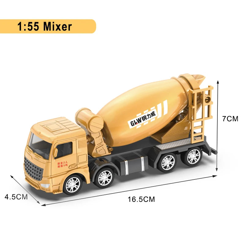 Engineering Vehicle Toys for Boys Alloy+Plastic Tractor Excavator Bulldozer Crane Truck Model Diecast Children Collection Gifts