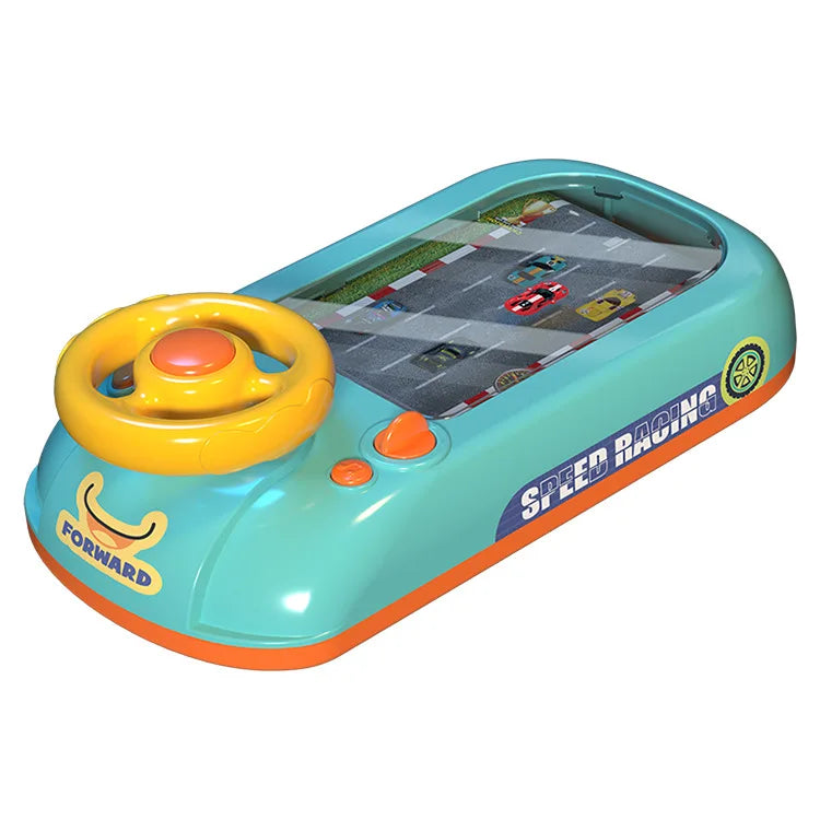 Kids Steering Wheel Driving Toy Dodge Vehicle Electronic Simulation Adventure Game