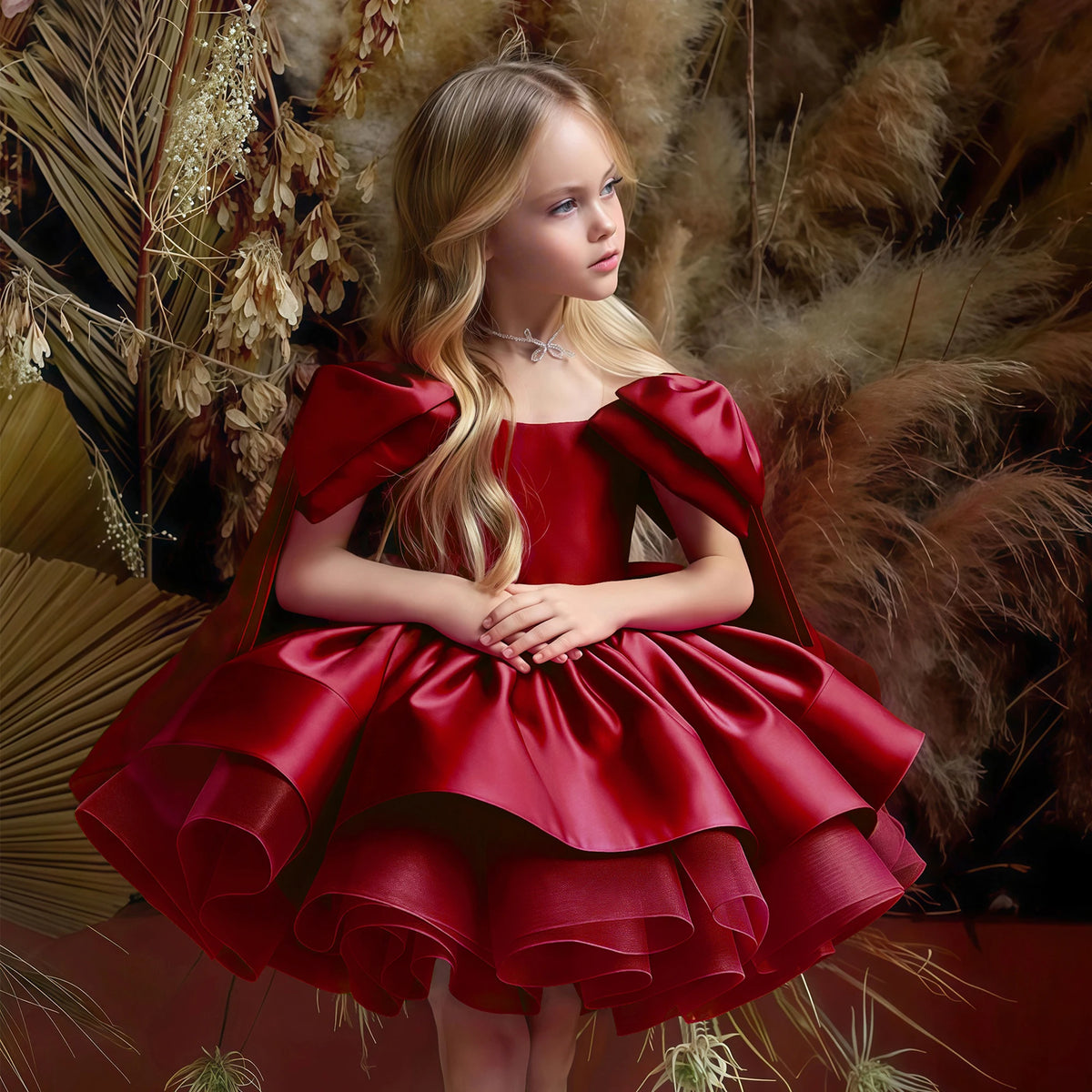 Girls' Christmas Dress, Birthday Party Dress, Important Holiday Ball Gown, Flower Girl Dress