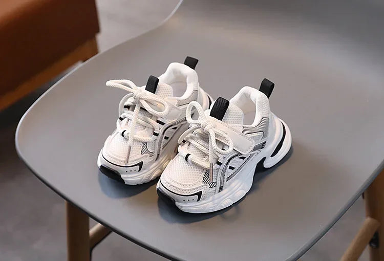 New Kids Sneakers for Girls School Causal Sports Shoes for Boy Spring Autumn Versatile Children Tennis Shoes Mesh Breathable