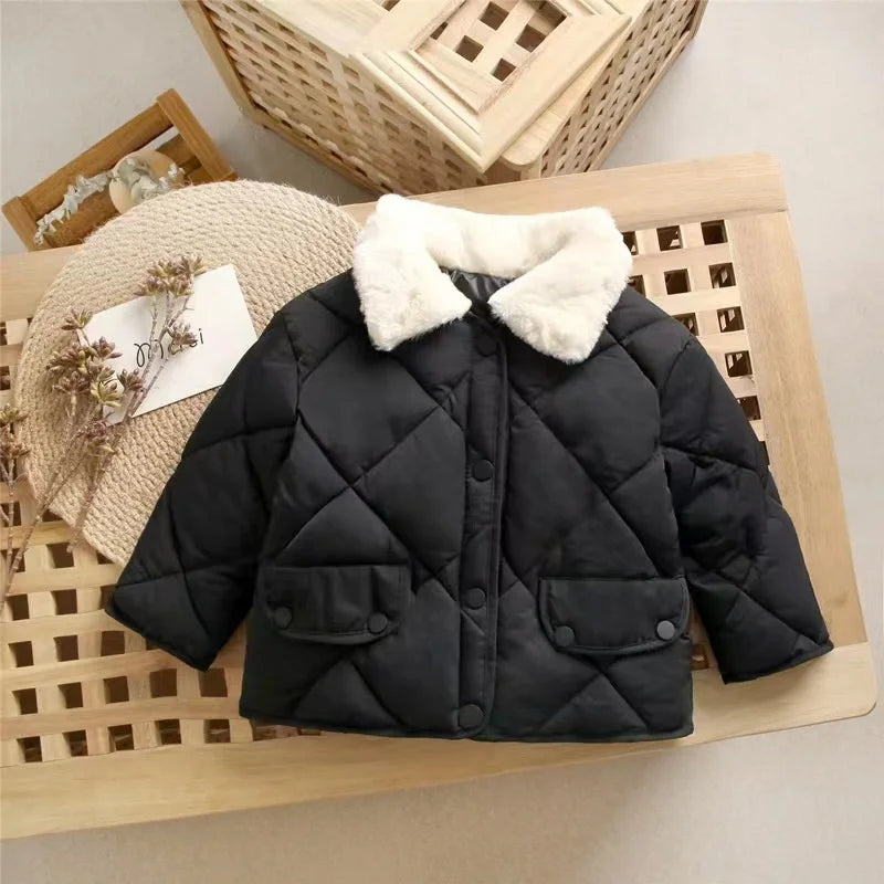 Pamela Baby Girl Winter Jackets Casual Solid Colors - GuGuTon baby store - Baby Fashion - Toddlers Outfits - Babies Outfits - Toddler Clothes - Kids Clothing - Newborn Clothes - Newborn Wear - Kids Wear - Trending Clothes - Trending Outfits - Fall Fashion - Winter Fashion - Girls Clothes - Boys Clothes - Babies Wear - Kids Accessories - KidsWear - Summer Clothes - Summer Fashion - Summer Trend - Falls Sweaters - Tops - Bottom - Jeans - Blouse - Dresses - Newborn Dresses - Toys