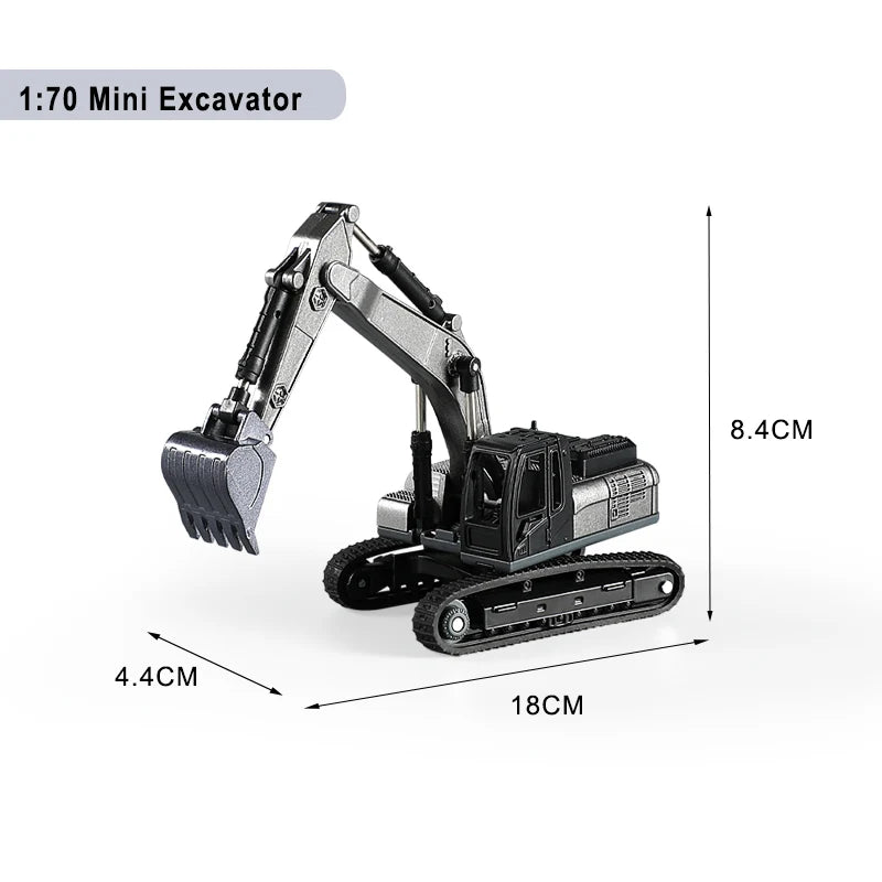 Engineering Vehicle Toys for Boys Alloy+Plastic Tractor Excavator Bulldozer Crane Truck Model Diecast Children Collection Gifts