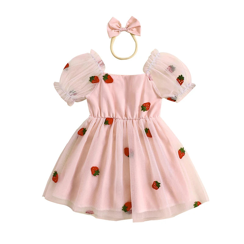 Nia Pudcoco Kids Summer Outfit - With  Headband
