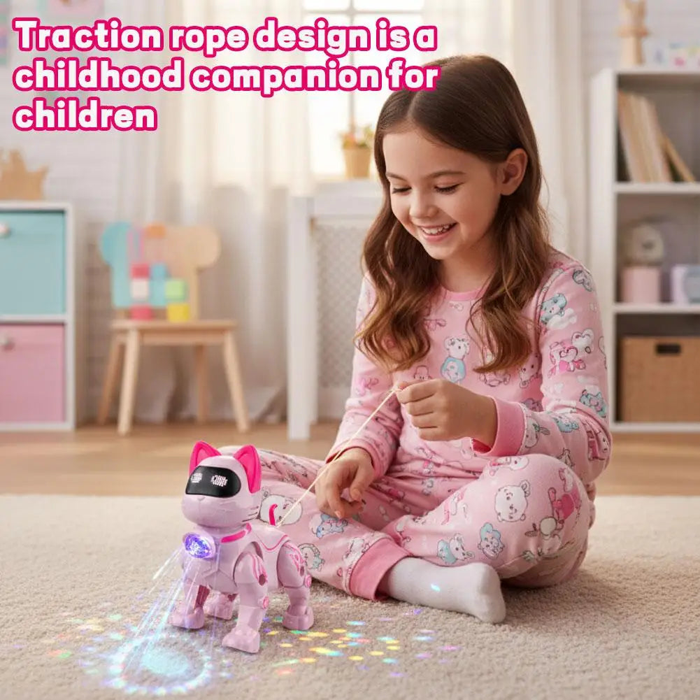 Smart Robot Cat Toy Programmable Intelligent Voice Control Stunt Cat