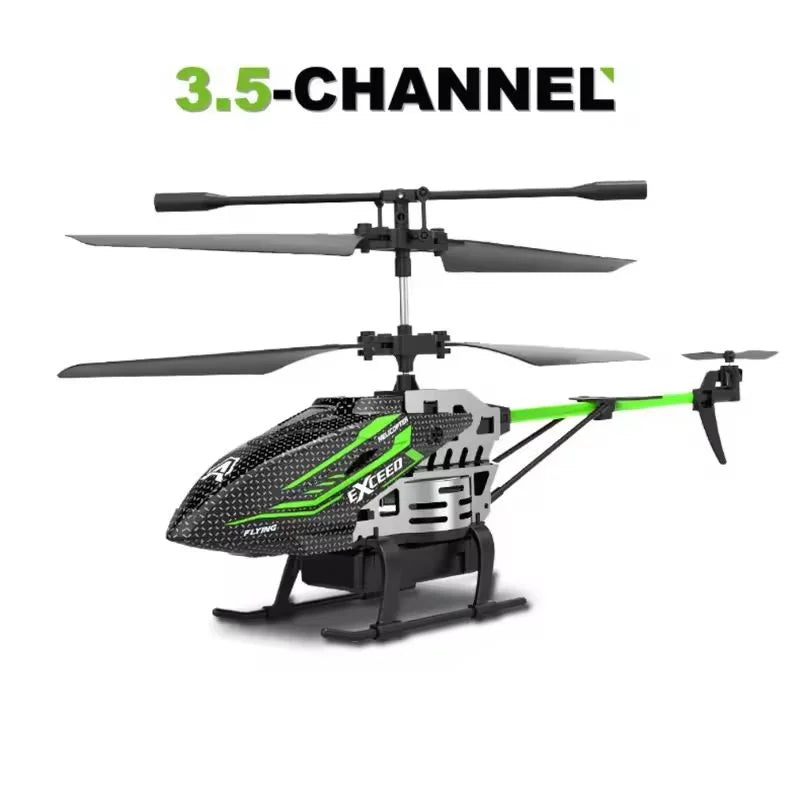 New 7-Color LED Alloy RC Helicopter: USB Rechargeable, Fixed Height