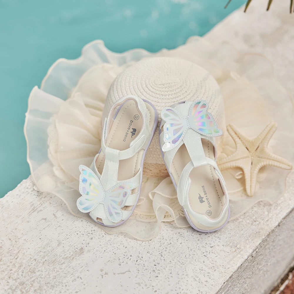 Dave Bella Girls Sandals Cool Anti-slip Children Summer Shoes Beach Protect Toes Soft Casual Sandal Butterfly Outdoors DB2262315