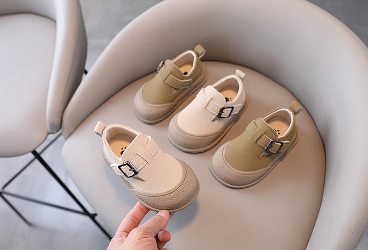 Boys' Boken Shoes Soft Soled Children's Shoes 2025 New Arrivals  0-1 years old Children's Sports Shoes Fashion Retro Bean Shoes