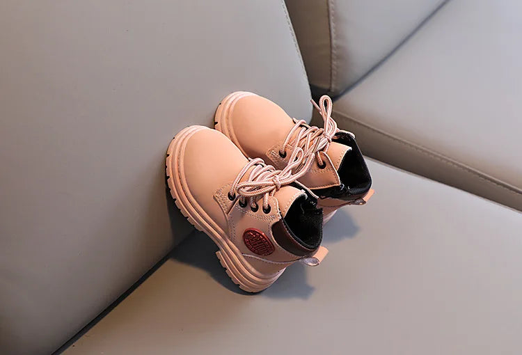 Liam Winter Kids Combat Boots - Non-slip Footwear