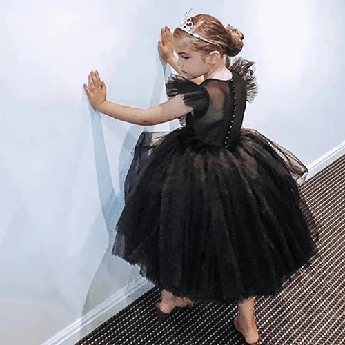 2026 New Summer Girls Dress Elegant Fashion Little Princess Dress