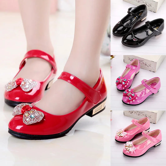 Girls Shoes  Newly Arrived Infant Kids Baby Girls Crystal Bling Bowknot Single