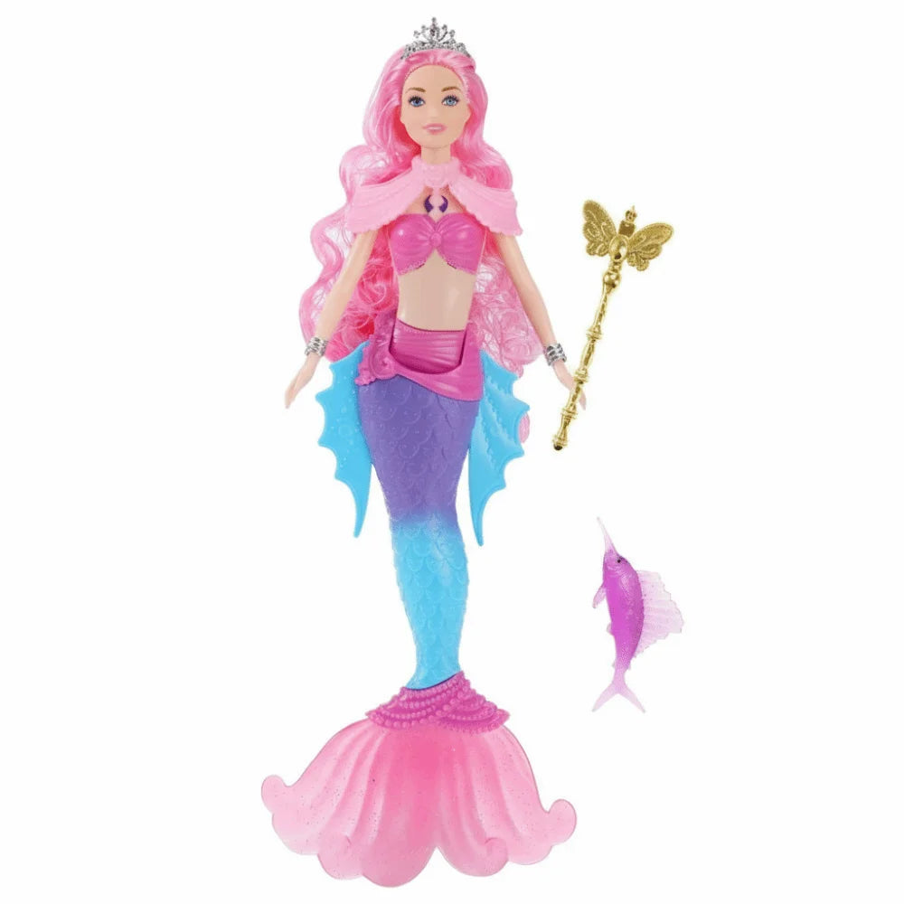 Cute Soft Light Light Music Mermaid 32cm Gentle Music Playhouse Toy Cartoon Children Gift Children Play