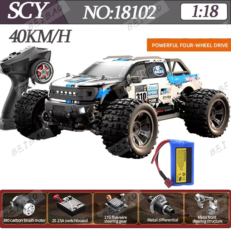 JJRC Q130 Q130-C 70KM/H 4WD RC Car with Light Brushless Motor Remote Control Car High Speed Drift Monster Truck Adults Kids Toys