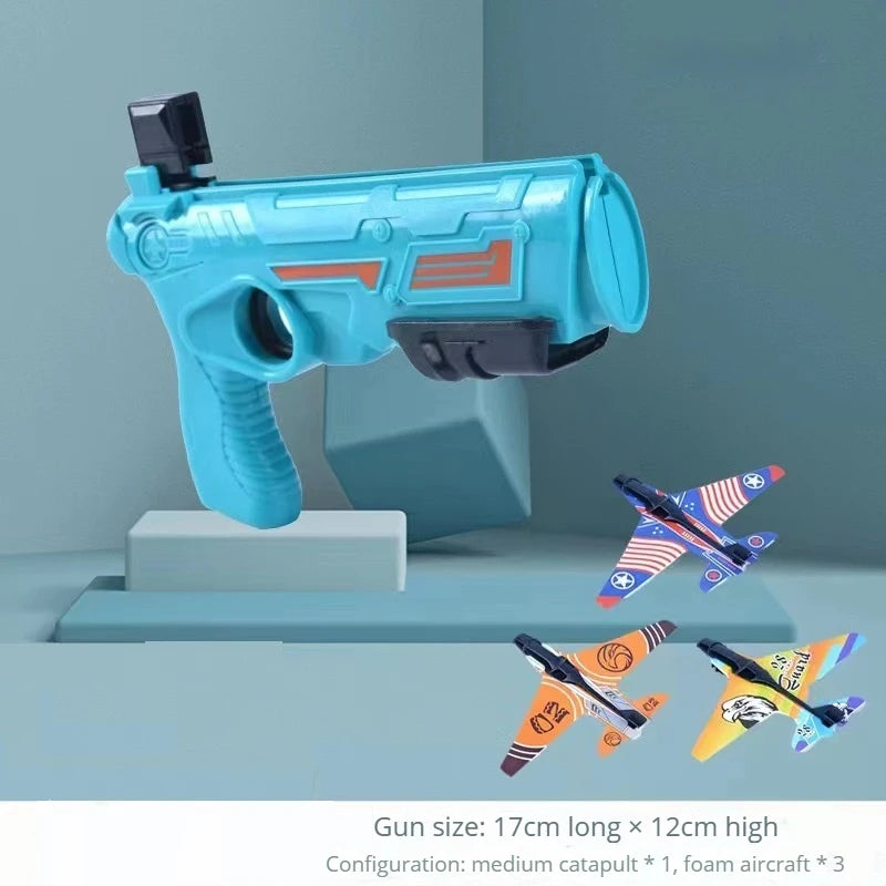 Children's Toys Airplane Launcher Children's Fun Foam Airplane  Sports Flying Toy