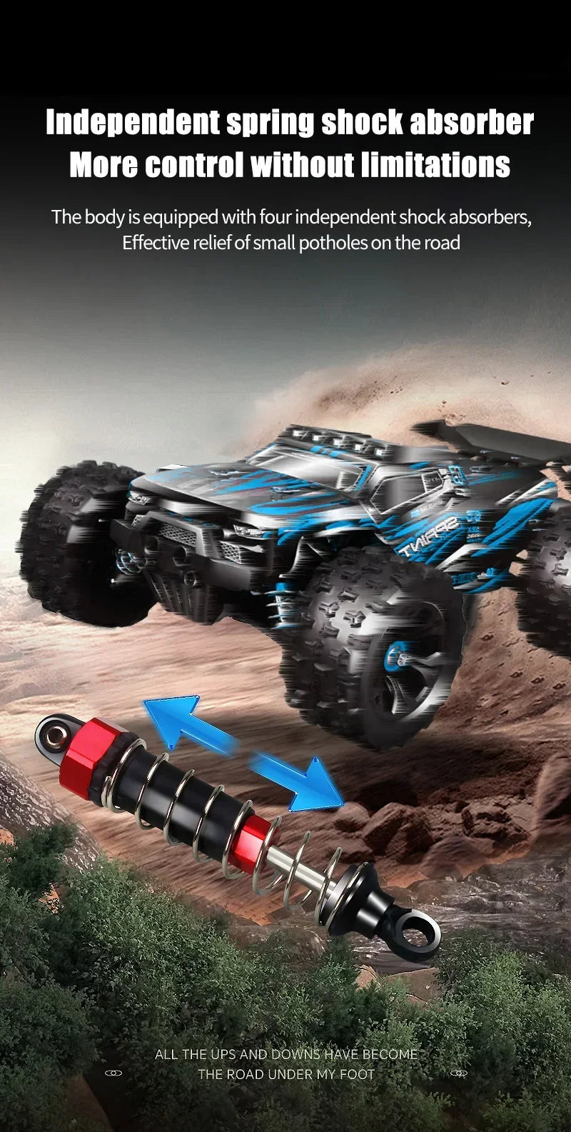 Professional Racing Car 85 Km/h 4WD Brushless Remote Control