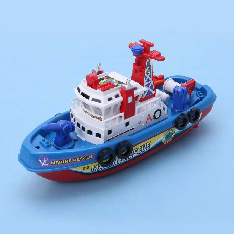 Electric Marine Rescue Boat Toy for Kids - Fast Speed Light