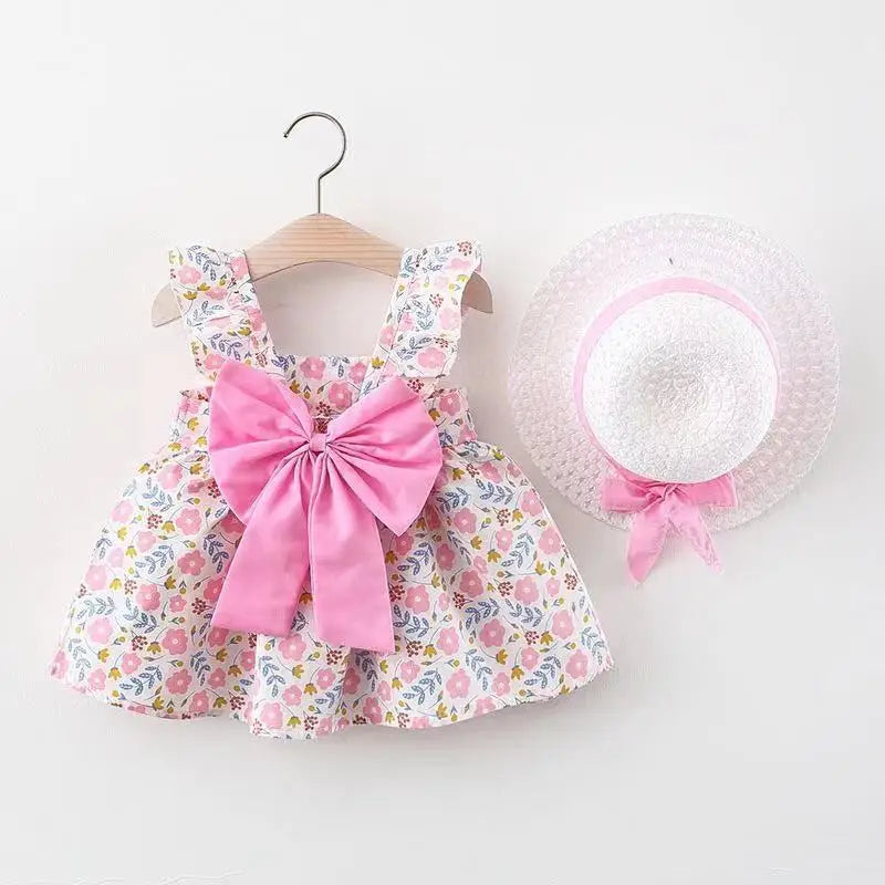 Baby Girl Dress Summer Princess Sundress Cotton Newborn Toddler Outfit