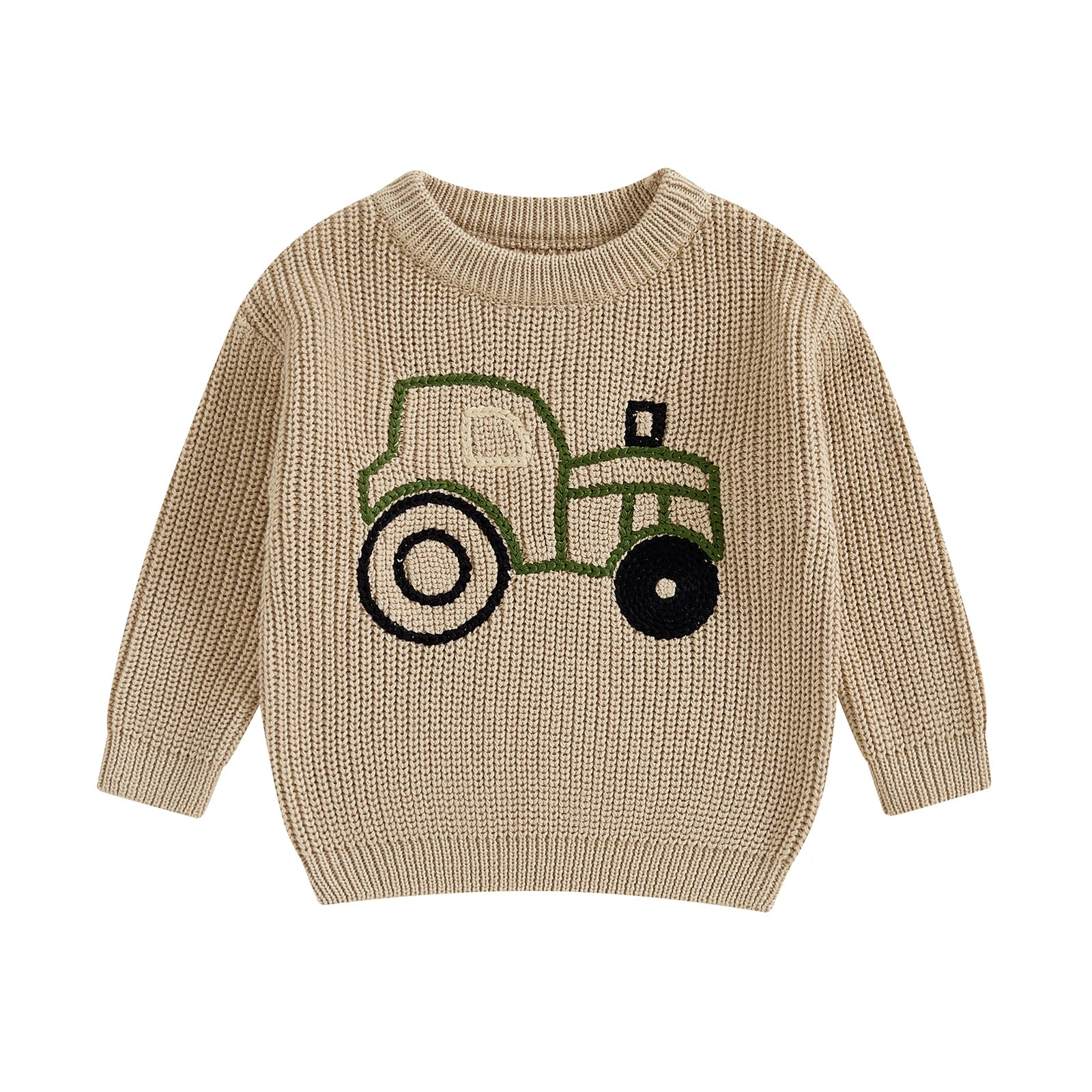 Frank Long Sleeve O Neck Truck Embroidery Sweater - GuGuTon baby store - Baby Fashion - Toddlers Outfits - Babies Outfits - Toddler Clothes - Kids Clothing - Newborn Clothes - Newborn Wear - Kids Wear - Trending Clothes - Trending Outfits - Fall Fashion - Winter Fashion - Girls Clothes - Boys Clothes - Babies Wear - Kids Accessories - KidsWear - Summer Clothes - Summer Fashion - Summer Trend - Falls Sweaters - Tops - Bottom - Jeans - Blouse - Dresses - Newborn Dresses - Toys