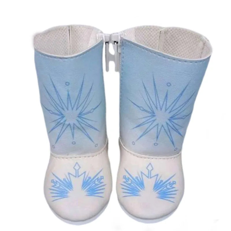 Baby Doll Shoes for 43cm Born Baby Doll Single Shoes Fits for 18" Girl Doll Sequin Shoes Accessories