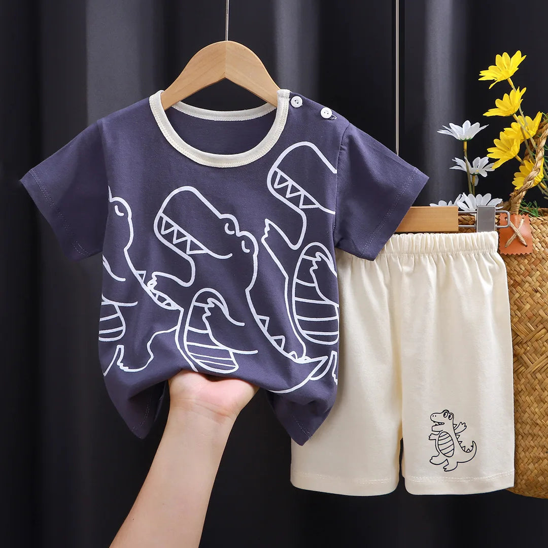 Gabriel T-shirt and Shorts Set Pure Cotton Tees