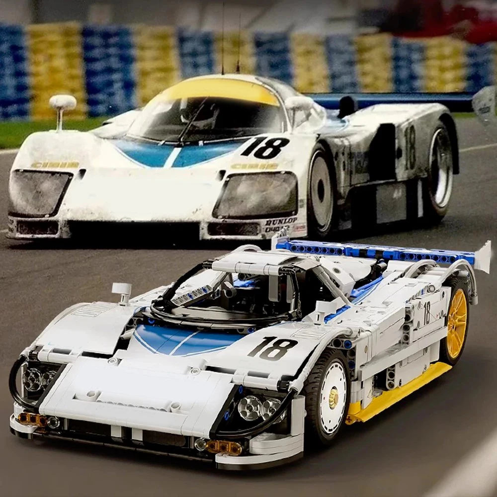 Technical MOC 787B Endurance Racing Car 1:10 Car Model Kit,1797PCS Auto Building Blocks Brick Puzzle Adults DIY Gift