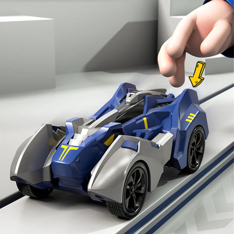 2 In 1 Transforming Dinosaur Car Automatic Transform Robot Diecasts