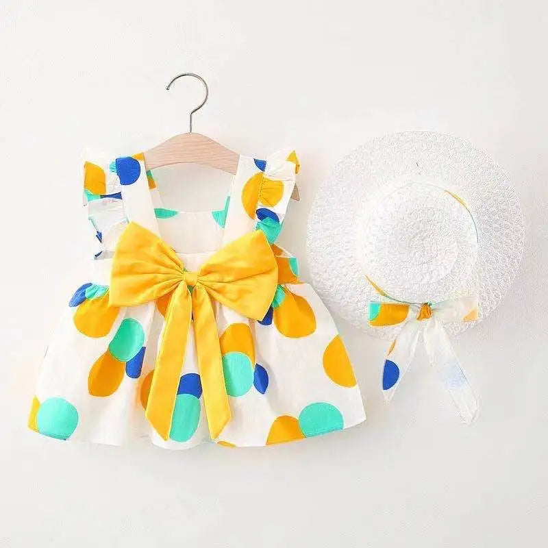 Baby Girl Dress Summer Princess Sundress Cotton Newborn Toddler Outfit