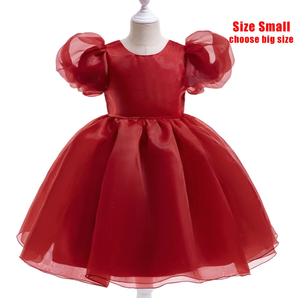 Sarah Tulle Puff Sleeve Wedding Party Kids Dresses for Girls Birthday - GuGuTon baby store - Baby Fashion - Toddlers Outfits - Babies Outfits - Toddler Clothes - Kids Clothing - Newborn Clothes - Newborn Wear - Kids Wear - Trending Clothes - Trending Outfits - Fall Fashion - Winter Fashion - Girls Clothes - Boys Clothes - Babies Wear - Kids Accessories - KidsWear - Summer Clothes - Summer Fashion - Summer Trend - Falls Sweaters - Tops - Bottom - Jeans - Blouse - Dresses - Newborn Dresses - Toys