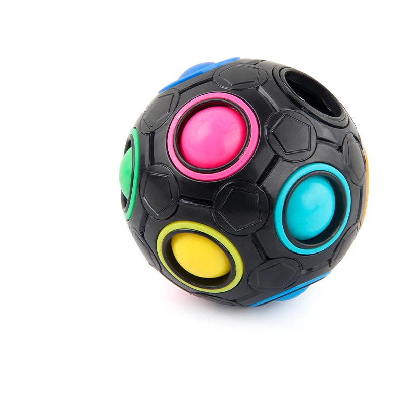 Magic Rainbow Puzzle Ball Speed Cube Ball Fun Stress Reliever Brain Teaser