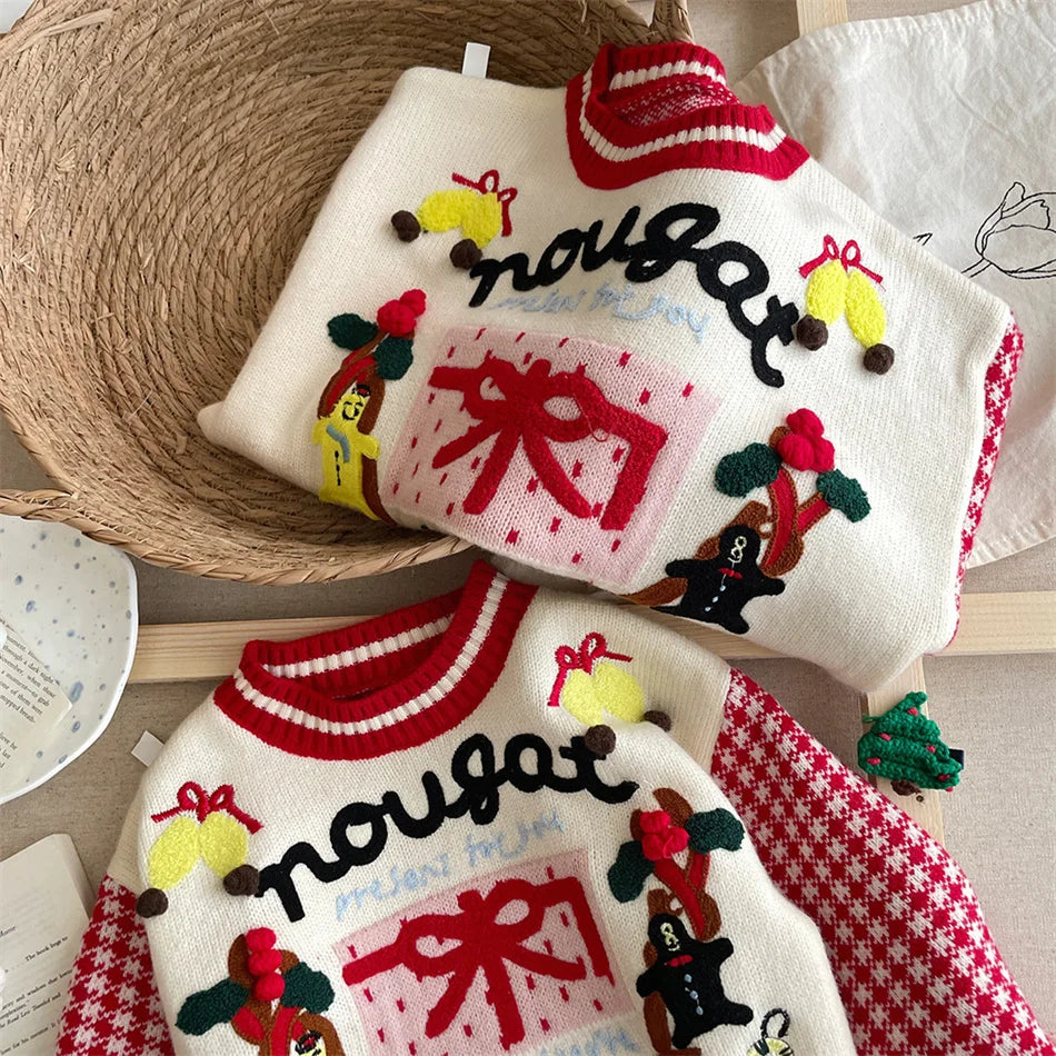 Brady Autumn Winter Mom And Daughter Sweater - GuGuTon baby store - Baby Fashion - Toddlers Outfits - Babies Outfits - Toddler Clothes - Kids Clothing - Newborn Clothes - Newborn Wear - Kids Wear - Trending Clothes - Trending Outfits - Fall Fashion - Winter Fashion - Girls Clothes - Boys Clothes - Babies Wear - Kids Accessories - KidsWear - Summer Clothes - Summer Fashion - Summer Trend - Falls Sweaters - Tops - Bottom - Jeans - Blouse - Dresses - Newborn Dresses - Toys