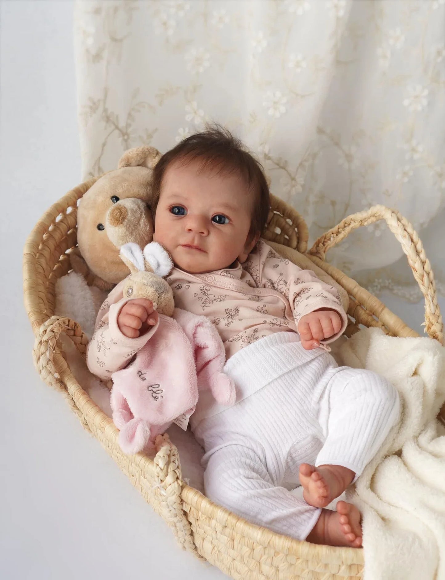Baby Doll Toys for Girls Soft Body Silicone Vinyl Already Painted Implanted Hair Kid's Christmas Gift Muñecas Reborn Child Toys