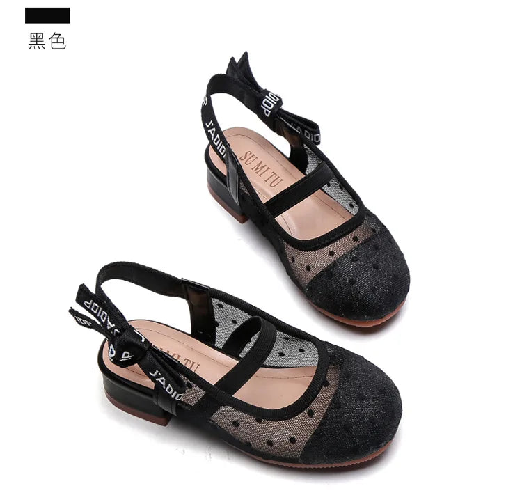 Kids Girls Leather Shoes Cute Children Students Girls Performance Shoes Beautiful Kids Students Soft Bottom Dance Footwear
