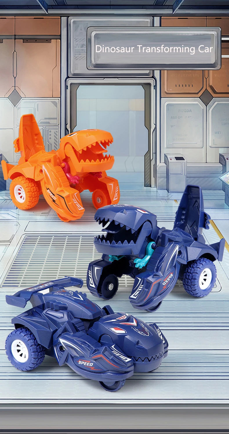 2 IN 1 Dinosaur Deformation Car Model Toy For Boys