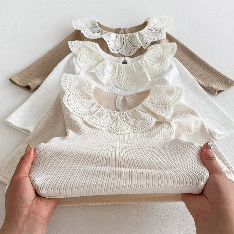 Yamilet Infant Girls Long Sleeve Cotton Tops
