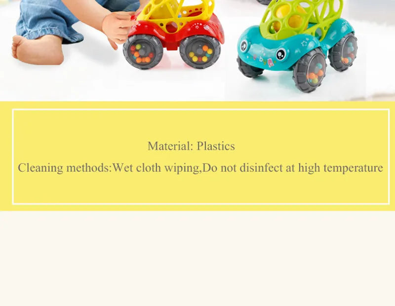 Baby Car Toys for 6 12 Months Friction Car Infant Soft Rubber Inertial Push and Go