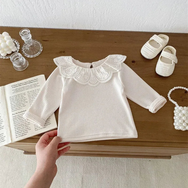 Yamilet Infant Girls Long Sleeve Cotton Tops