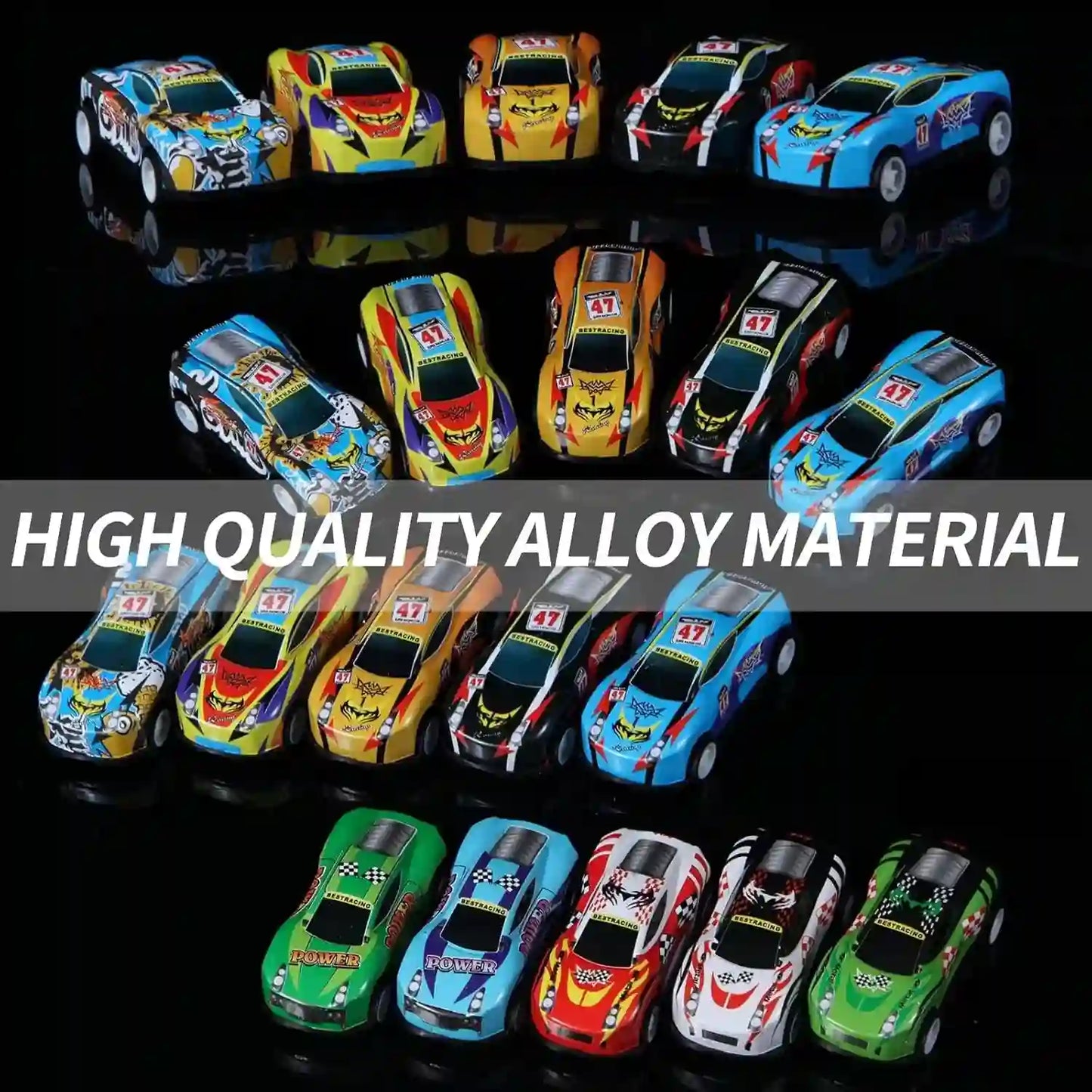 Mini Pull Back Cars for Kids - 30 Toy Cars Set