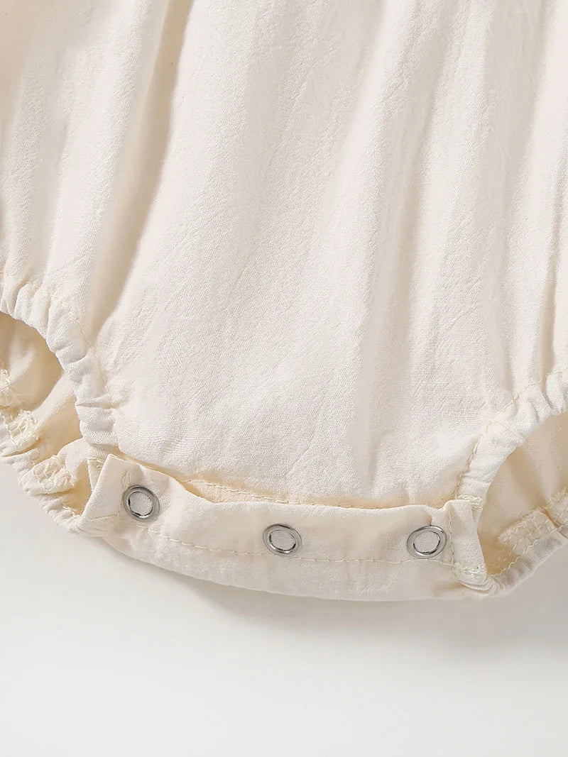 Fly Sleeve Patch Romper