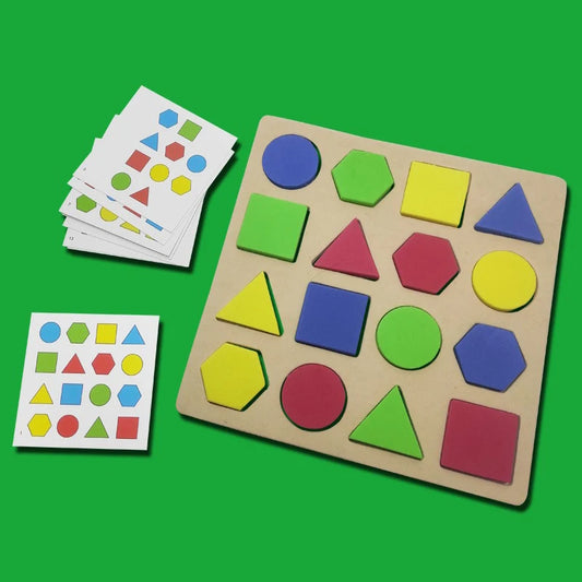 EVA Geometric Shapes DIY Foam Puzzle Kids Learning Educational Toys