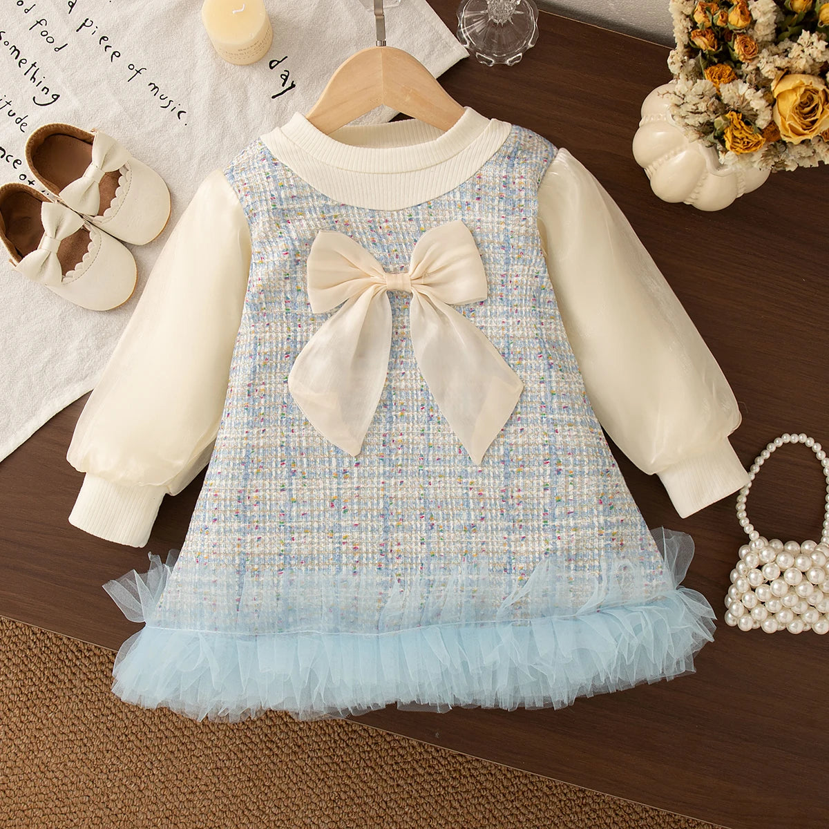 Luna Autumn Infant Baby  Wedding Party Dress