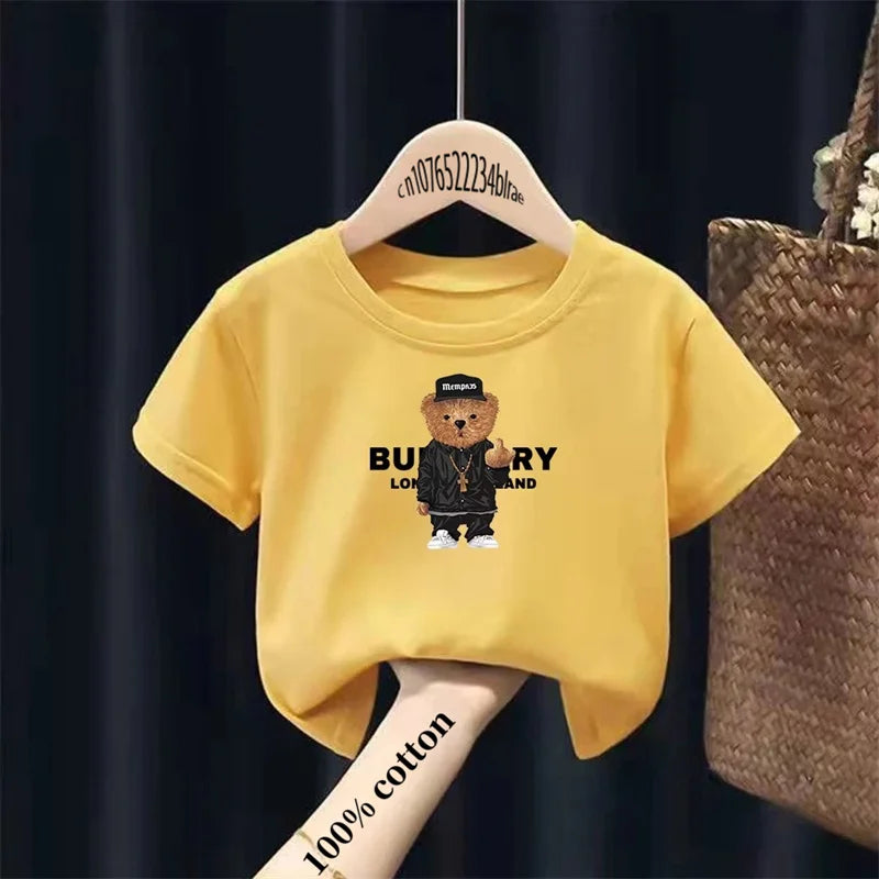 María Bear Print Brand Sleeve Tops Girls - GuGuTon baby store - Baby Fashion - Toddlers Outfits - Babies Outfits - Toddler Clothes - Kids Clothing - Newborn Clothes - Newborn Wear - Kids Wear - Trending Clothes - Trending Outfits - Fall Fashion - Winter Fashion - Girls Clothes - Boys Clothes - Babies Wear - Kids Accessories - KidsWear - Summer Clothes - Summer Fashion - Summer Trend - Falls Sweaters - Tops - Bottom - Jeans - Blouse - Dresses - Newborn Dresses - Toys