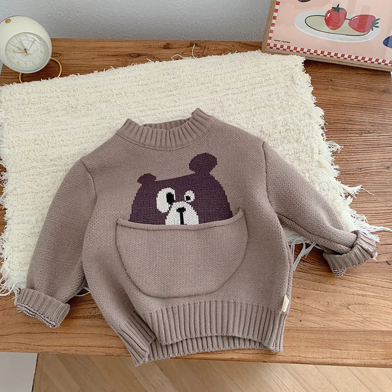 Xander Pullover Cartoon Clothes Top Children Knitted Swaeter